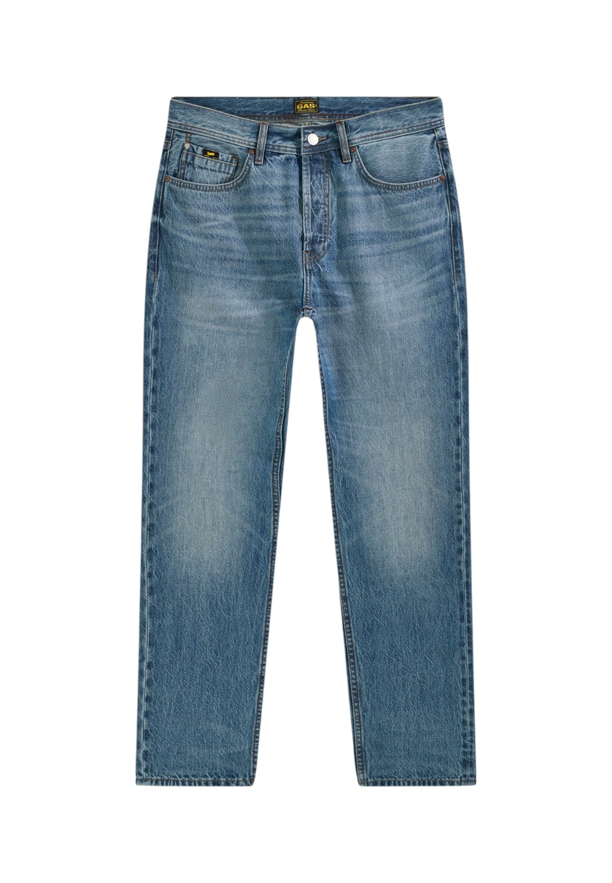 Jeans Skinny Fit Uomo Gas Stone Wash Medium Blue Max 351010032001