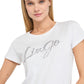 T-Shirt Manica Corta Donna Liu Jo  Faded Liujo Silver UF5266JS904