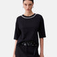 T-Shirt Manica Corta Donna Liu Jo Collar Motif Eco Line WA6128JS904