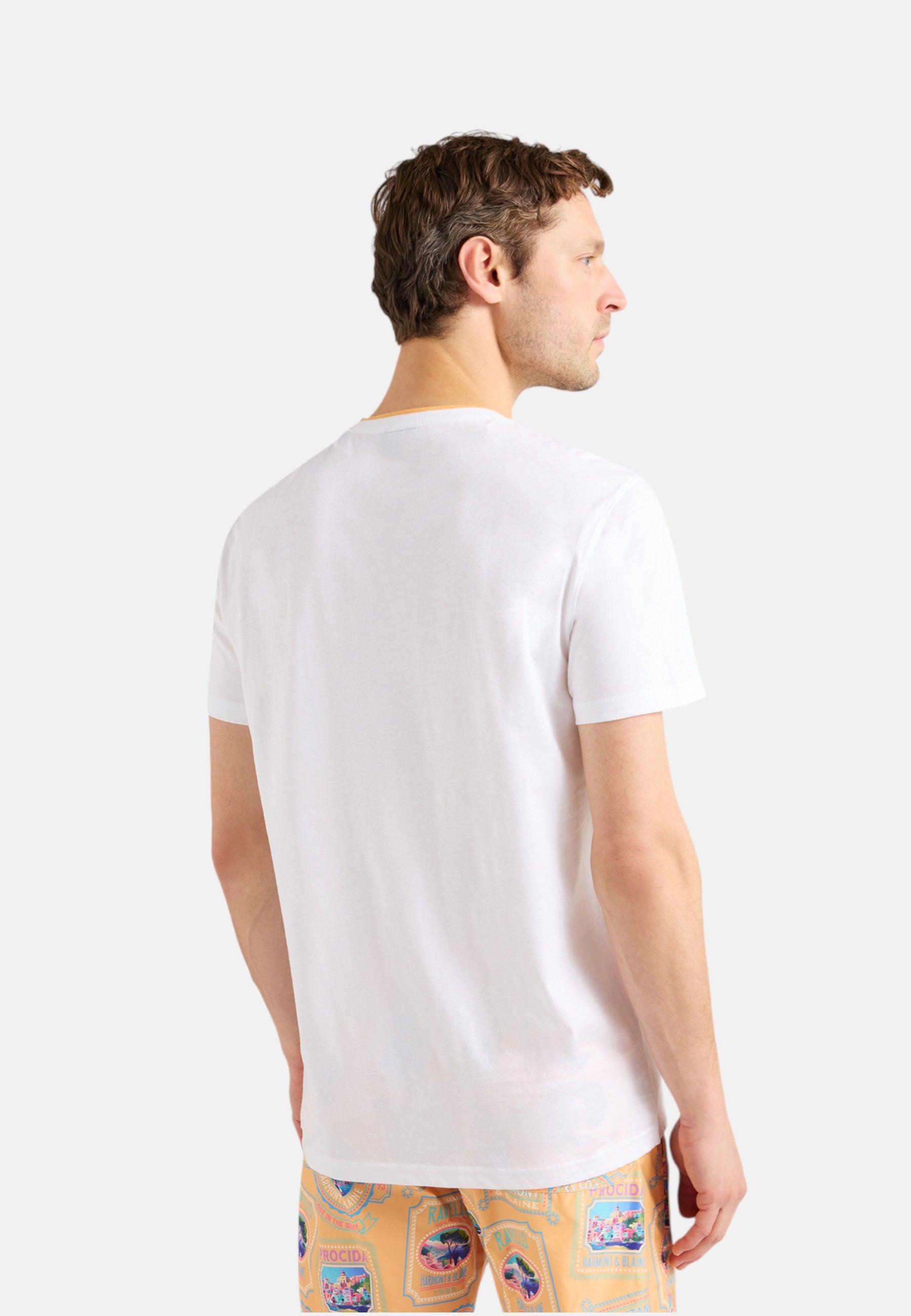 T-Shirt Manica Corta Uomo Harmont & Blaine Con Stampa Mare  IRQ421021055