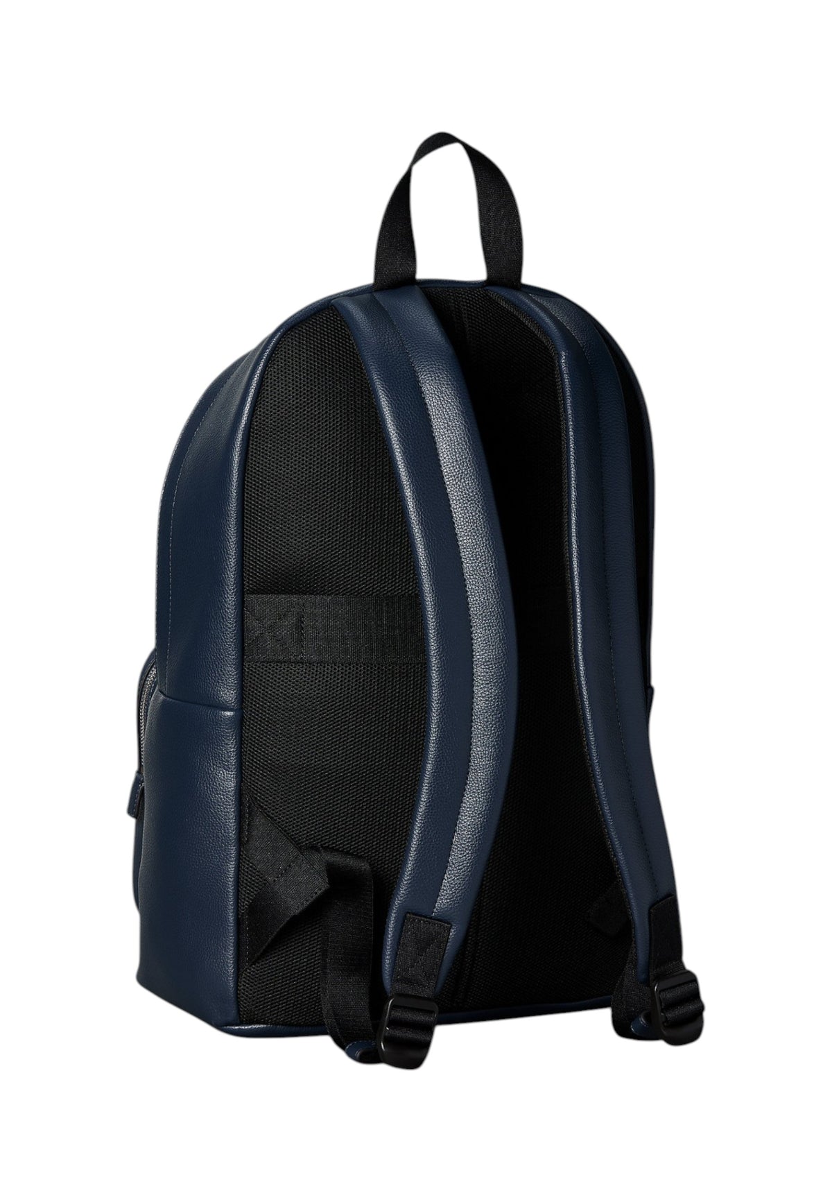 Zaino  Uomo Calvin klein Design Arrotondato, Effetto Pelle Martellata, Tasca Frontale Con Zip, Manico Superiore, Logo Calvin Klein Metallico Raised LV04D3155G