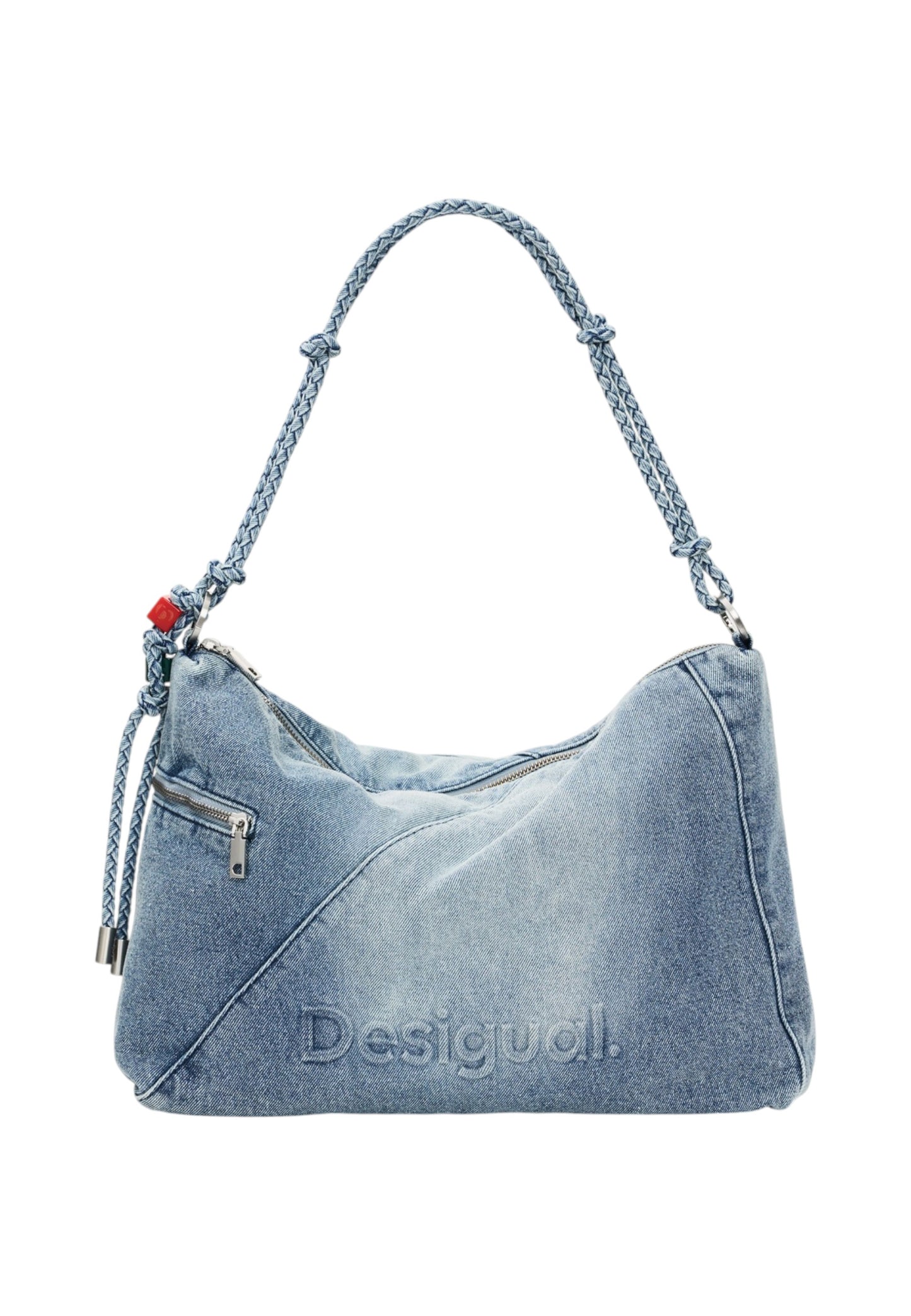 Borsa A Spalla Donna Desigual  Bag Half Logo Denim Leiria 2.0 26SAXD27