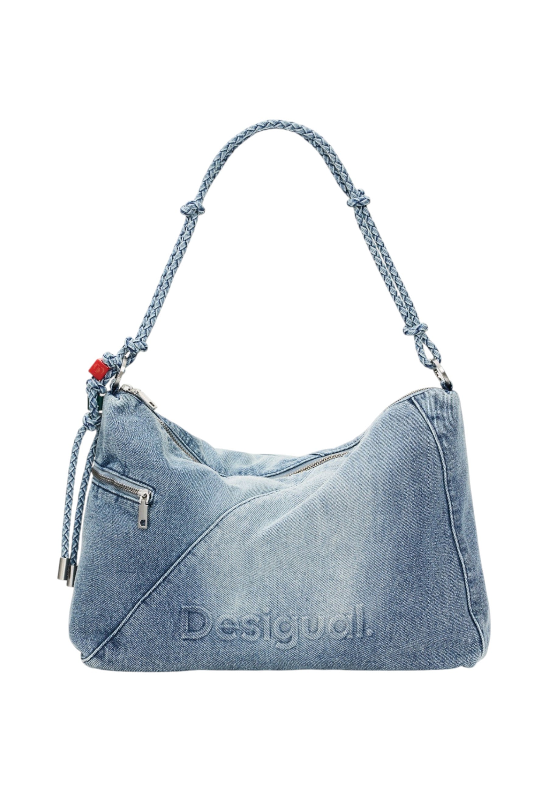 Borsa A Spalla Donna Desigual  Bag Half Logo Denim Leiria 2.0 26SAXD27