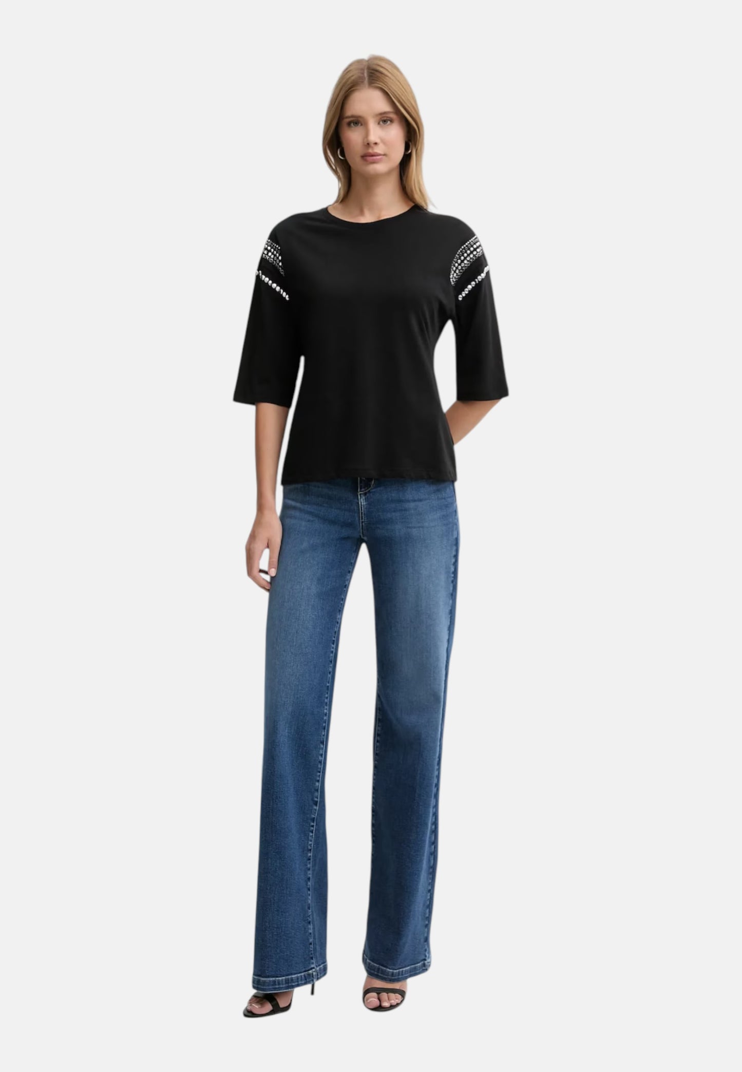 T-Shirt Manica Corta Donna Liu Jo Sleeve Motif Eco Line WA6128JS904