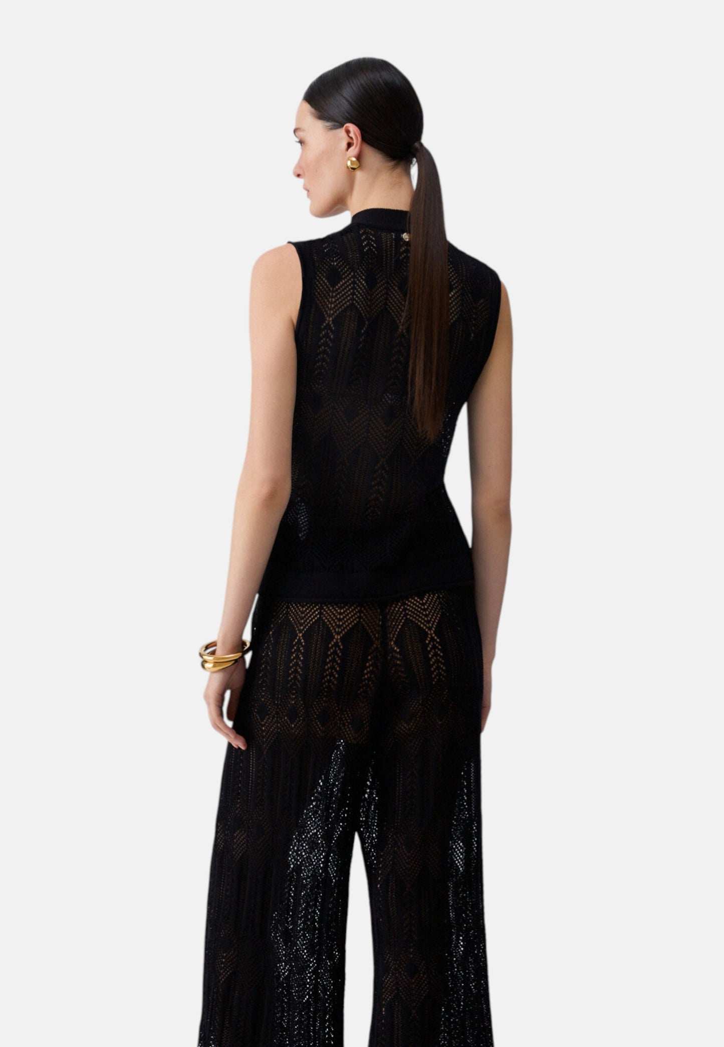 Top  Donna Liu Jo In Maglia Con Fiocco Eco Line WA6329MS007
