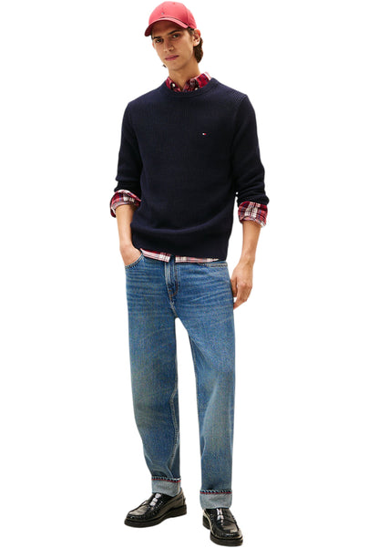 Maglione A Girocollo Uomo Tommy Hilfiger  Rwb Rib MW0MW41516