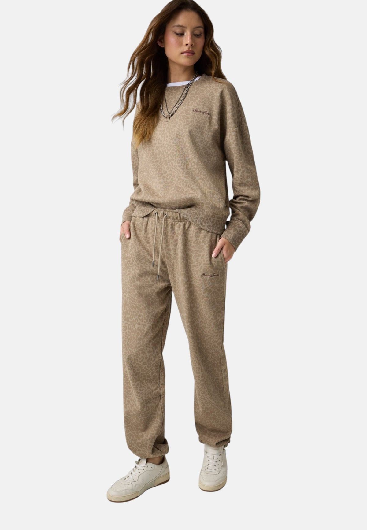 Pantaloni Tuta Donna Guess Stampato, Vestibilit� relaxed Gj W6BB07K5561