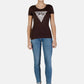 T-Shirt Manica Corta Donna Guess  Leo Triangle W6RI32J1314