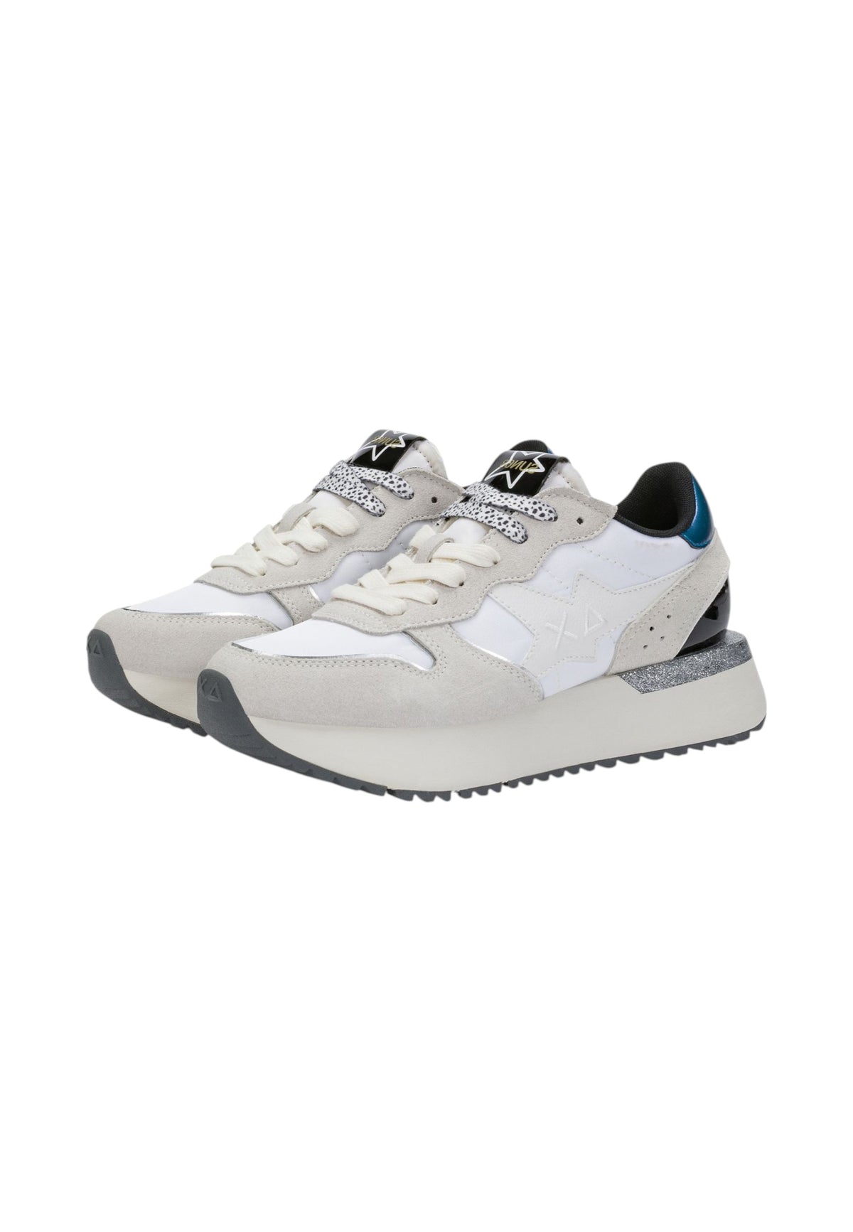 Sneakers Basse Donna Sun68  BIG STARGIRL MIX MATERIALS Z46229