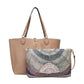 Borsa A Spalla Donna Gattinoni Large Doppio Manico Reversibile Con Pochette Estraibile Planetarium BIGP58170WVW