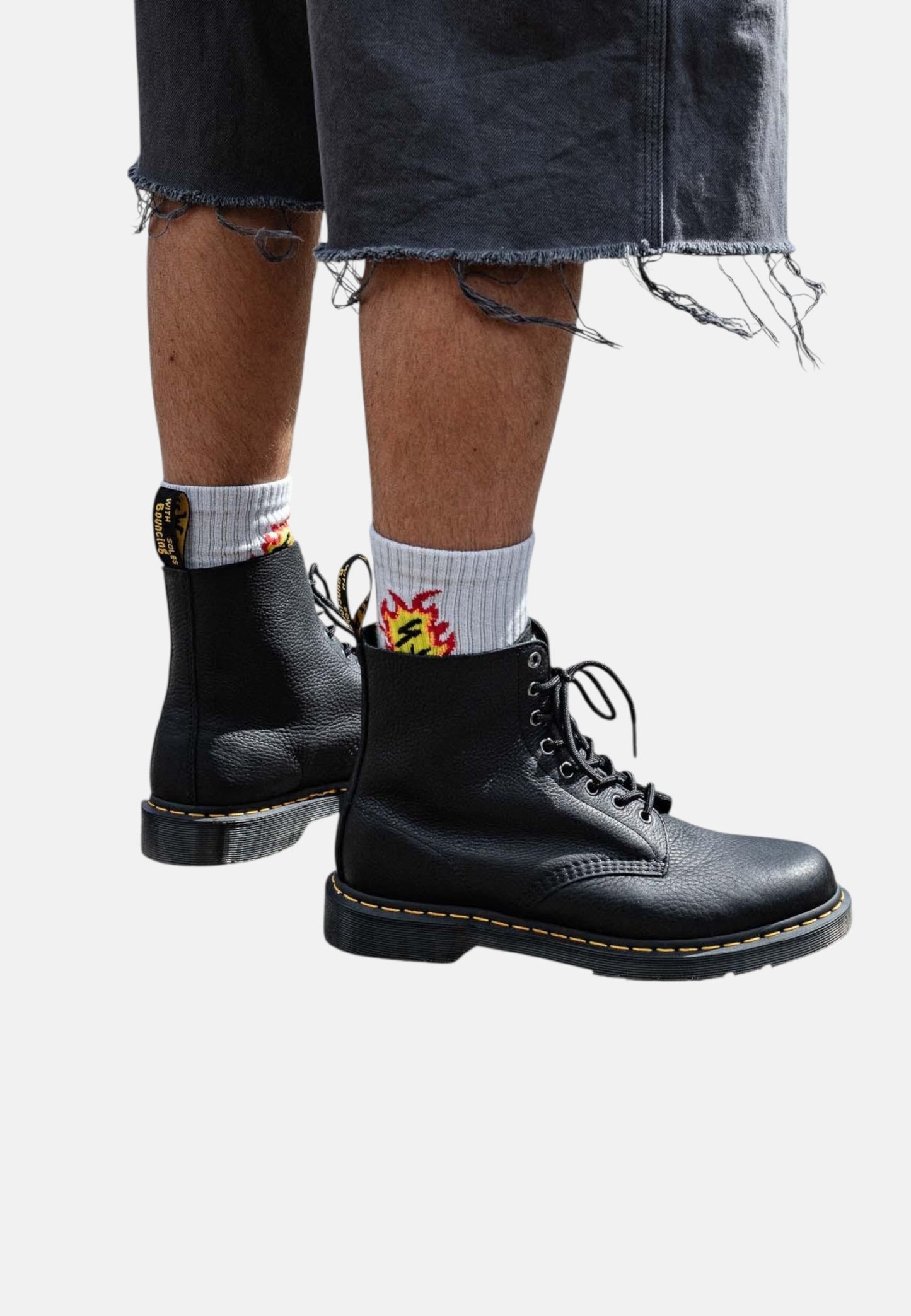 Stivaletti Anfibi Uomo Dr. Martens  1460 Pascal Black Ambassador 31981