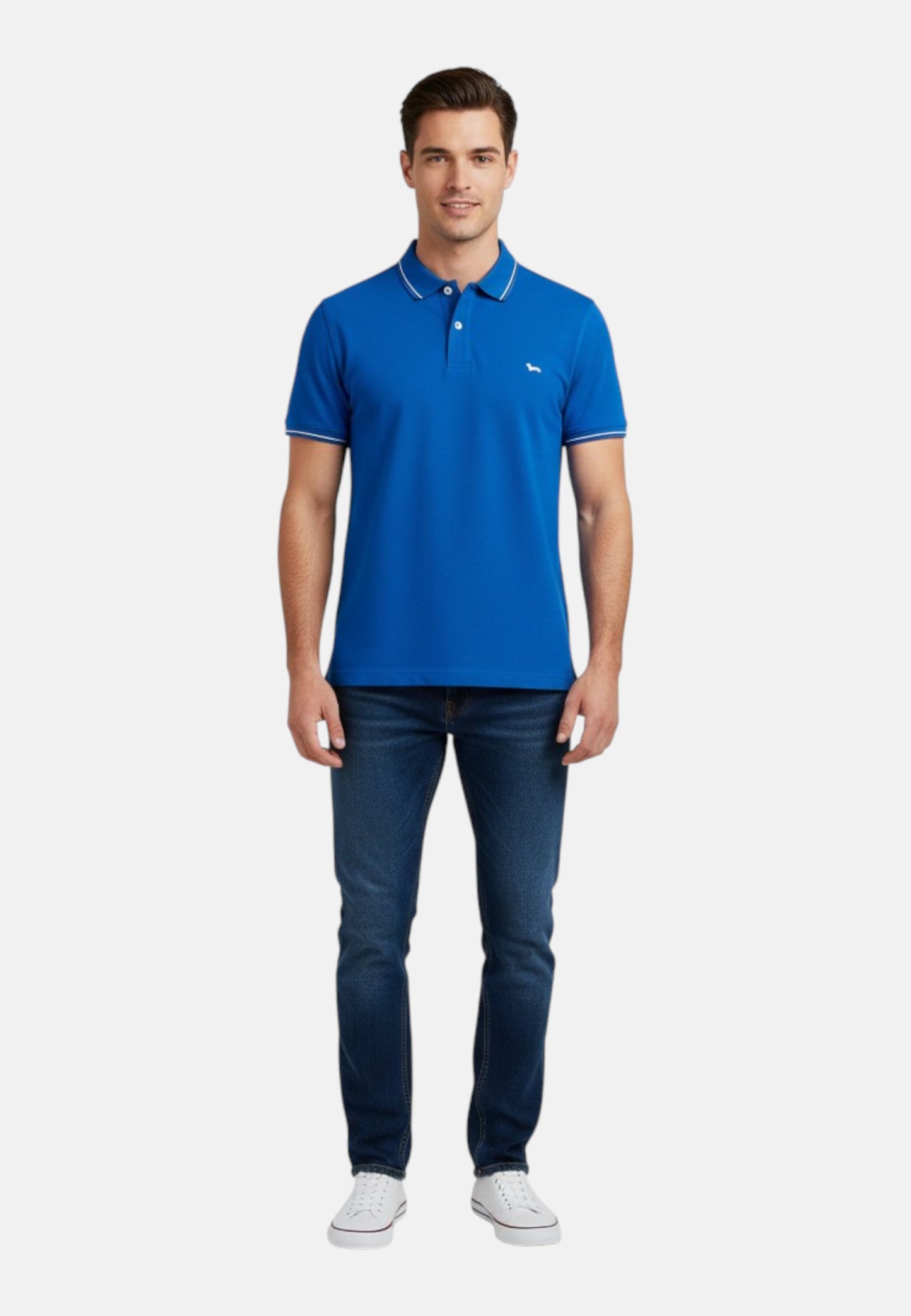 Polo Manica Corta Uomo Harmont & Blaine Con Orli E Righini A Contrasto  LNQ032020862