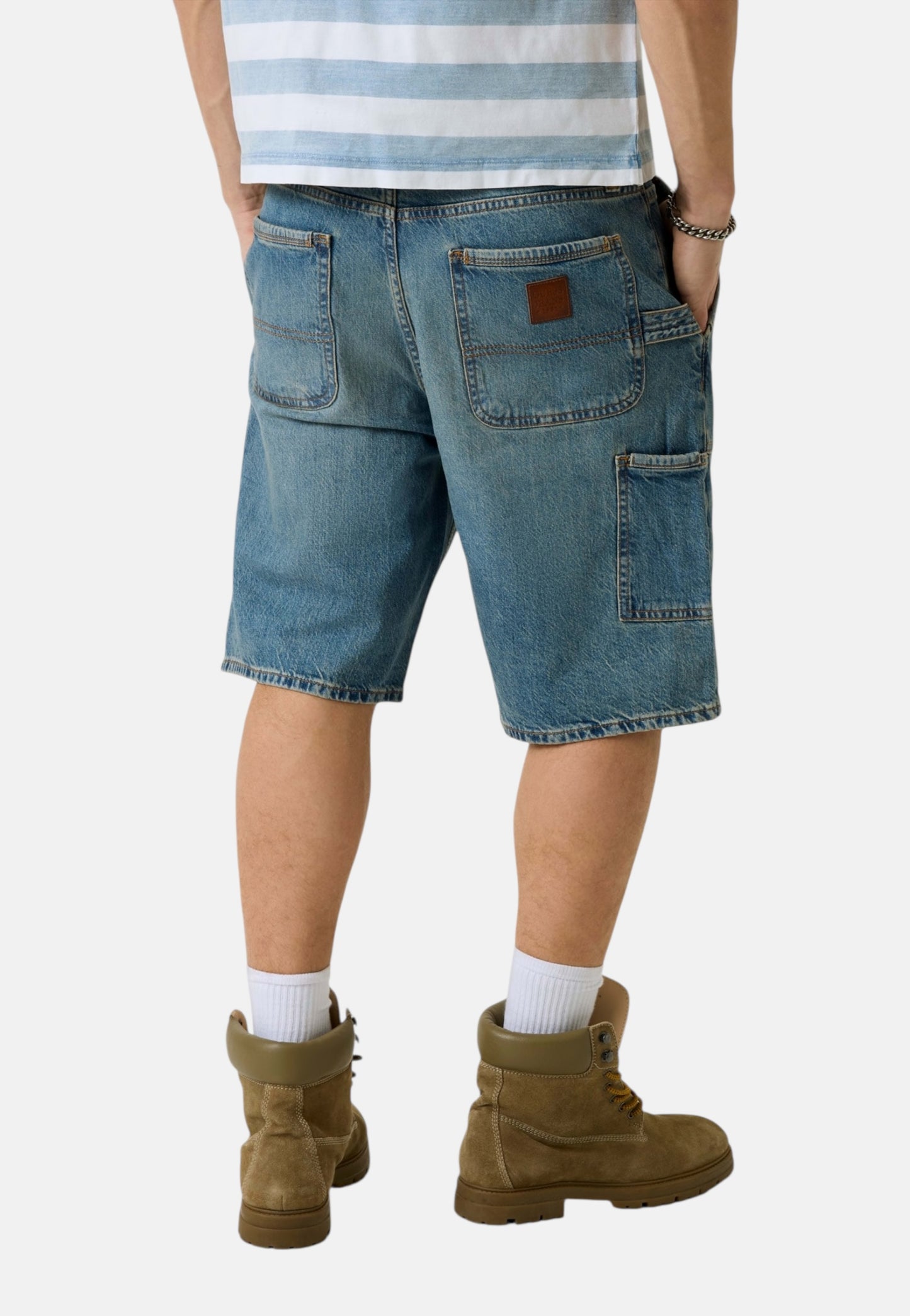 Pantaloncini Bermuda Uomo Guess In Denim Gj Carpenter Utility M6GD00D5M5S