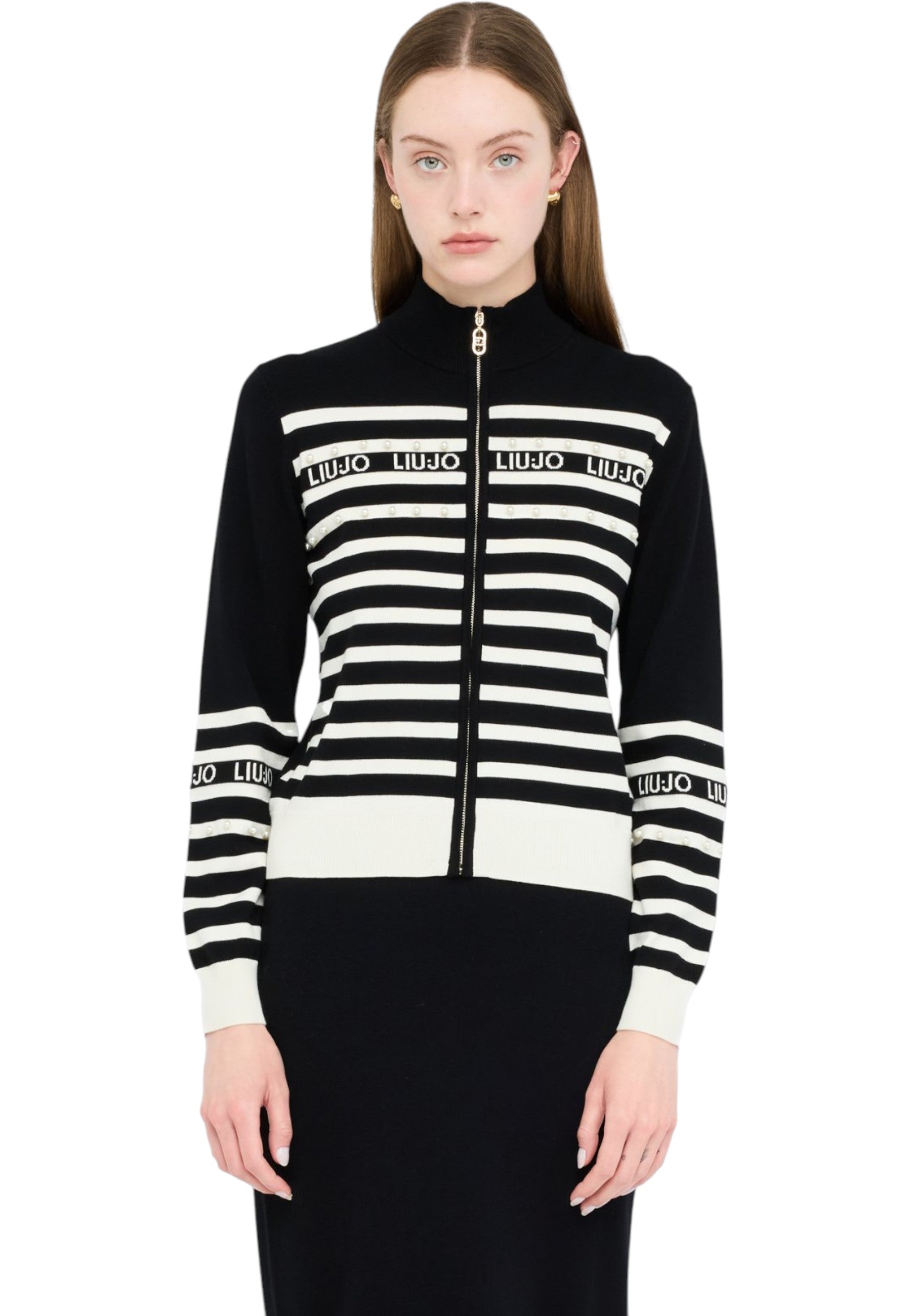 Cardigan  Donna Liu Jo Con Zip  TF5214MS63L