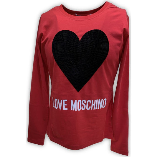 T-Shirt Manica lunga Donna Love Moschino   W4G5233E1951