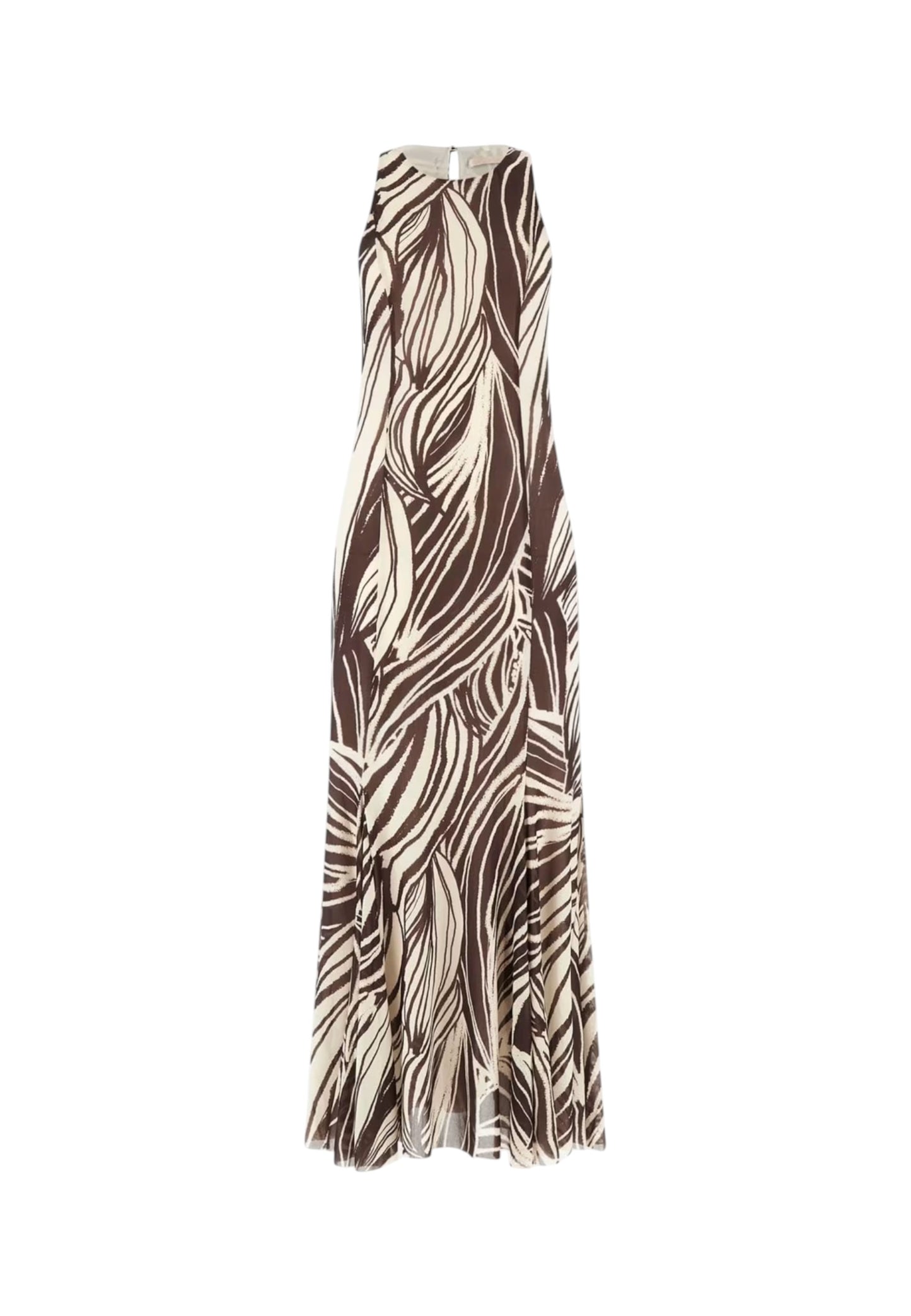 Vestito Lungo Donna Guess Stampa Palm Leaves Serafina Mesh W6GK13K2943