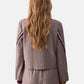 Giacca  Donna Liu Jo Corta Gessata Con Zip  TF6146T692A