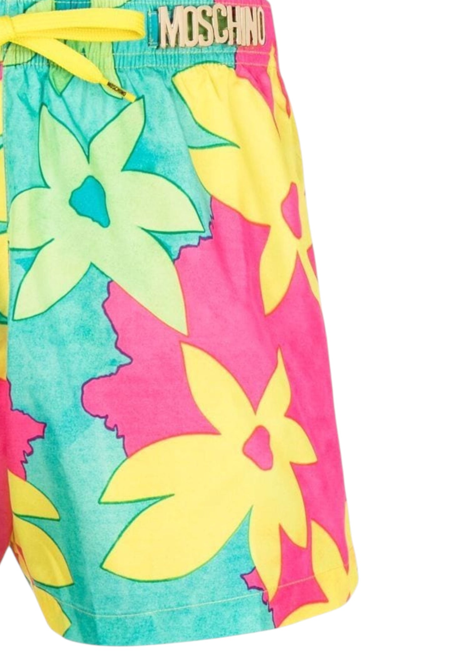 Costume da bagno Short Uomo Moschino Floreale Con Placca Moschino In Metallo  V 611623051