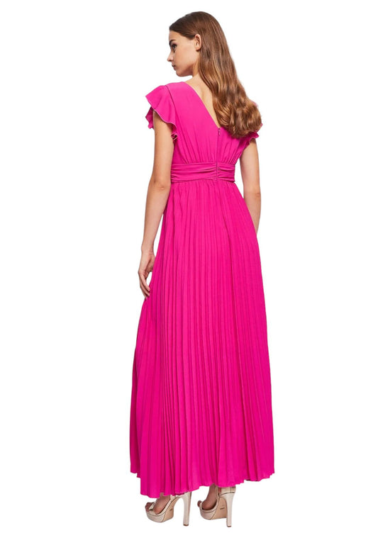 Vestito Lungo Donna Gaudi Elegante Plissettato 311FD15019