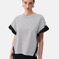T-Shirt Manica Corta Donna Liu Jo Black&White stripe  WA6496J4909