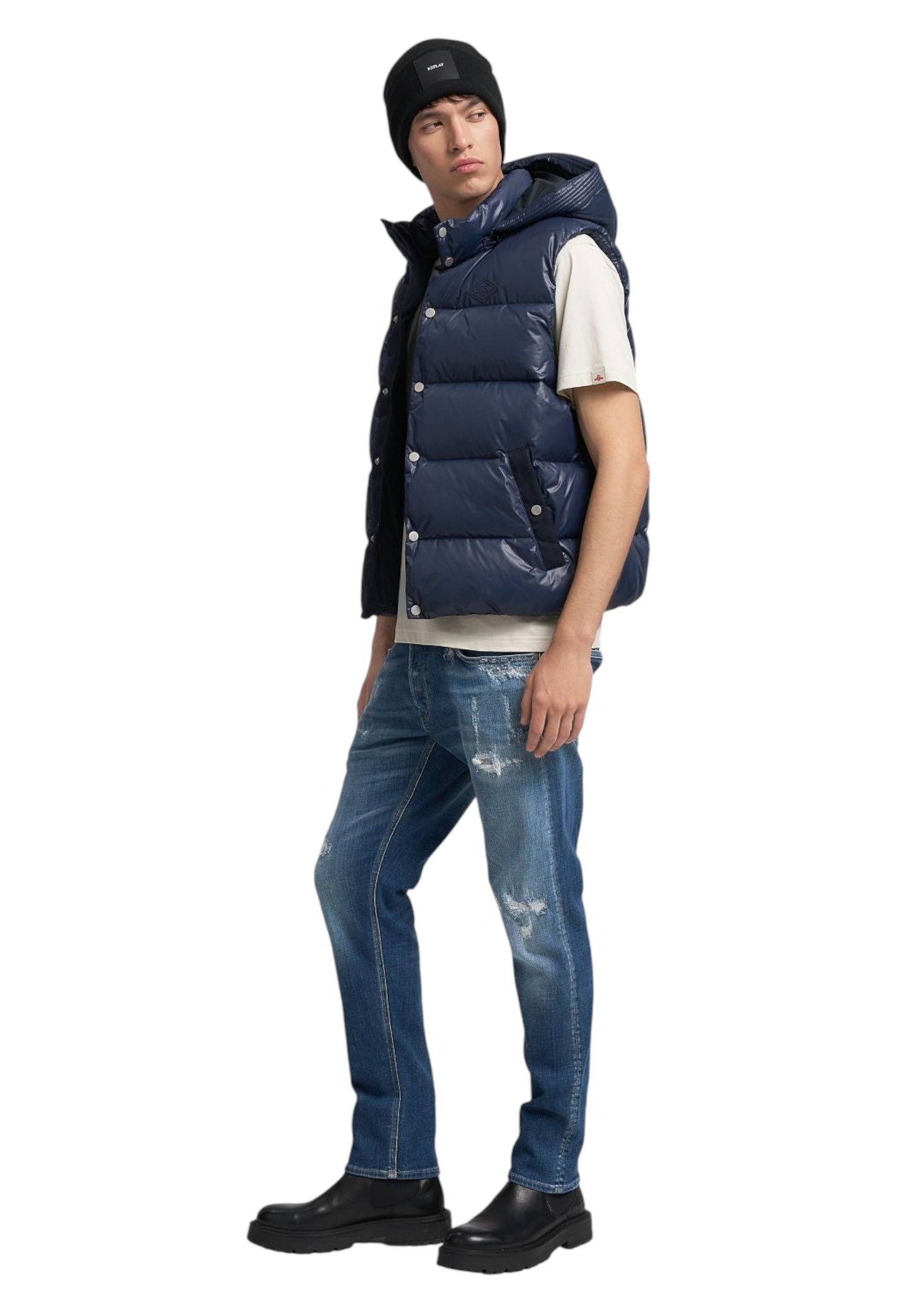 Gilet Con Cappuccio Uomo Replay Imbottito  M8475 .000.85304S