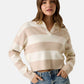 Polo Manica lunga Donna Guess In Maglia Gj Polo Striped W6RR16Z3FC2
