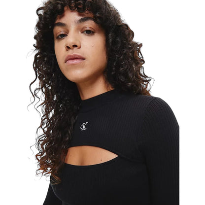 Maglione A Girocollo Donna Calvin klein Jeans Crop Cut Out Neckline J20J220446