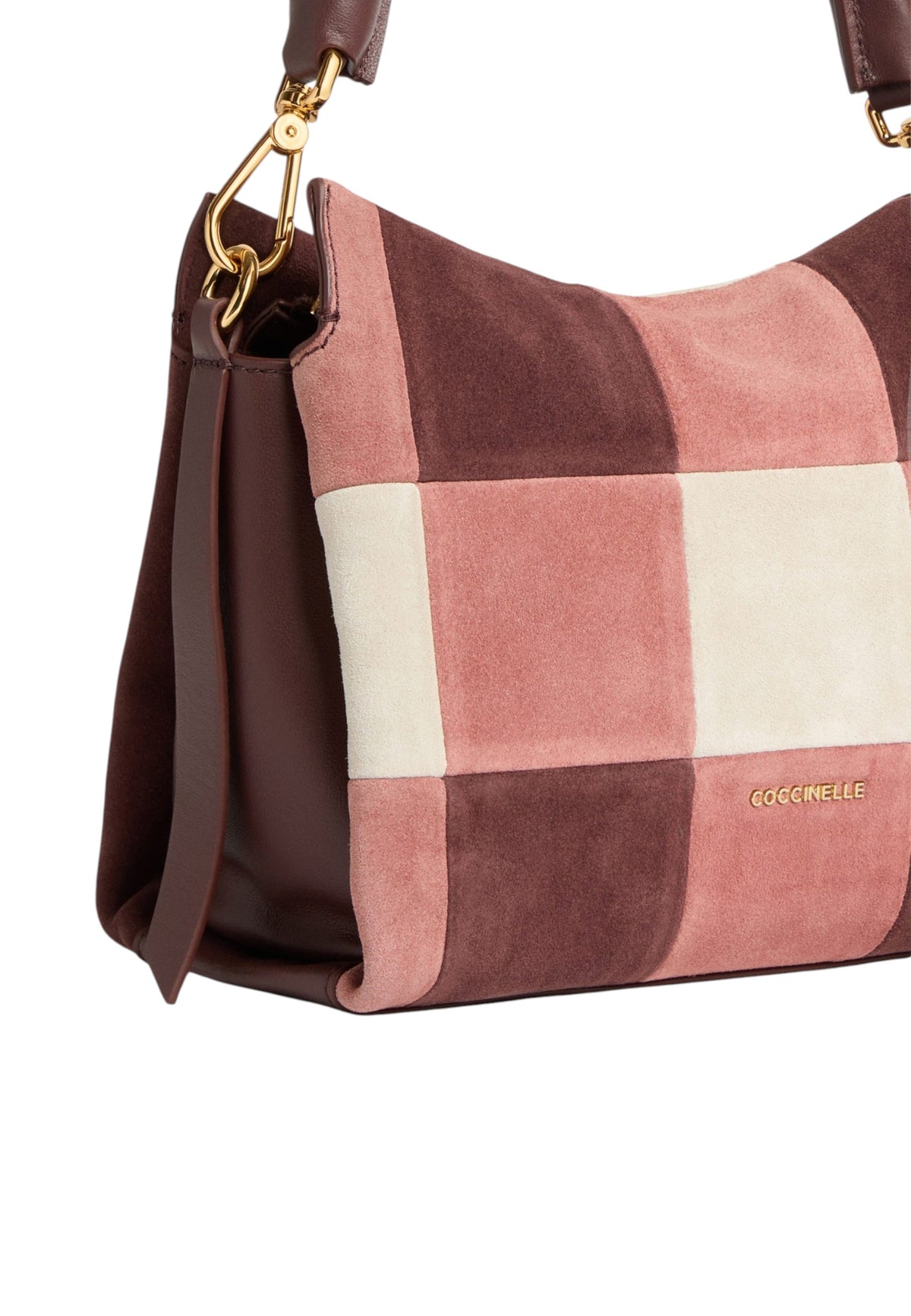 Borsa A Mano Donna Coccinelle Motivo Vichy, In camoscio Boheme Vichy Patch E1VT5580101