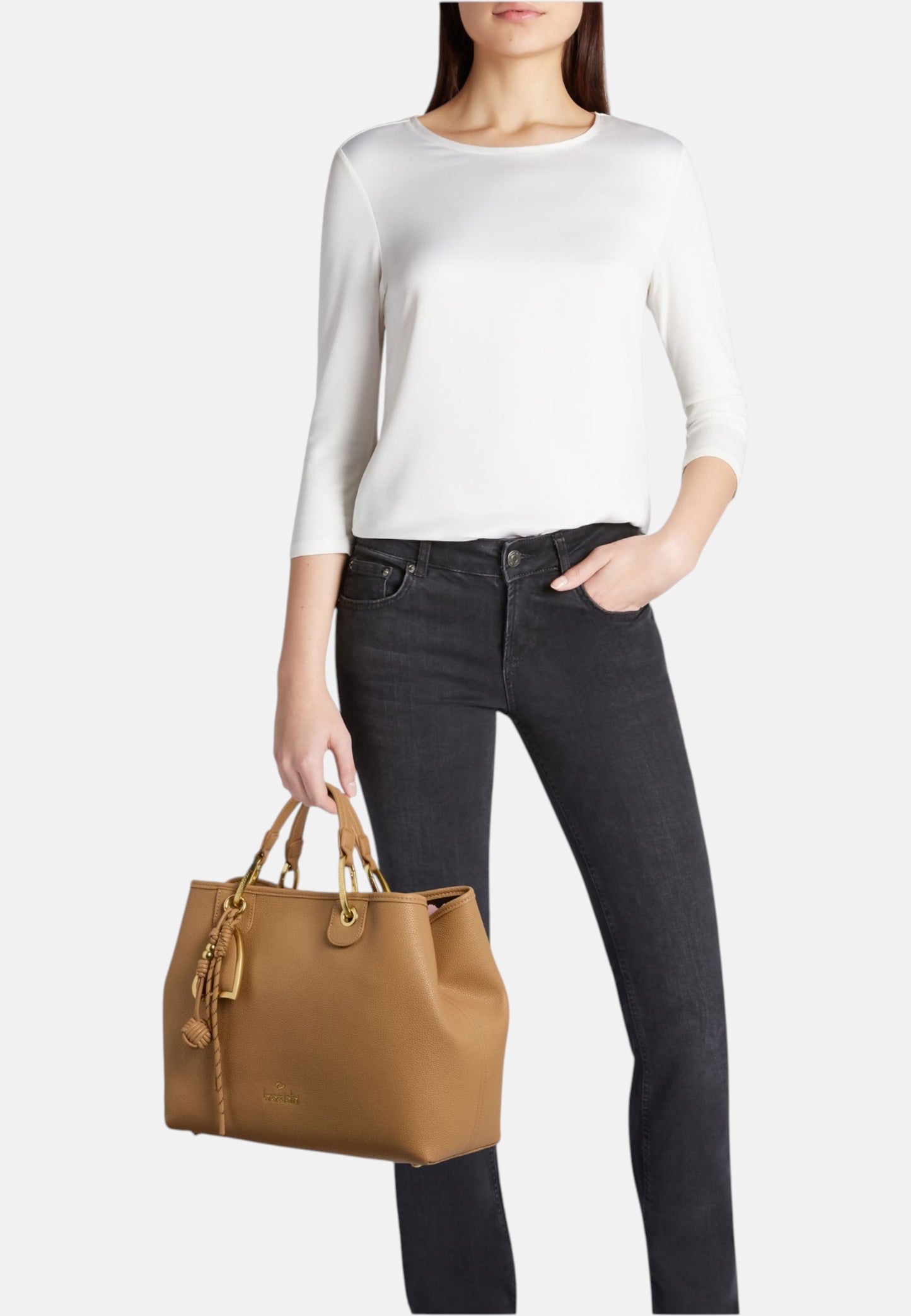 Borsa A Mano Donna Braccialini Large Con Doppio Manico Con Tracolla Beth B18840YY