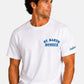 T-Shirt Manica Corta Uomo Mc2 Saint Barth Stampa/Ricamo Fronte E Retro Peanuts Bomber Portland PRL0002