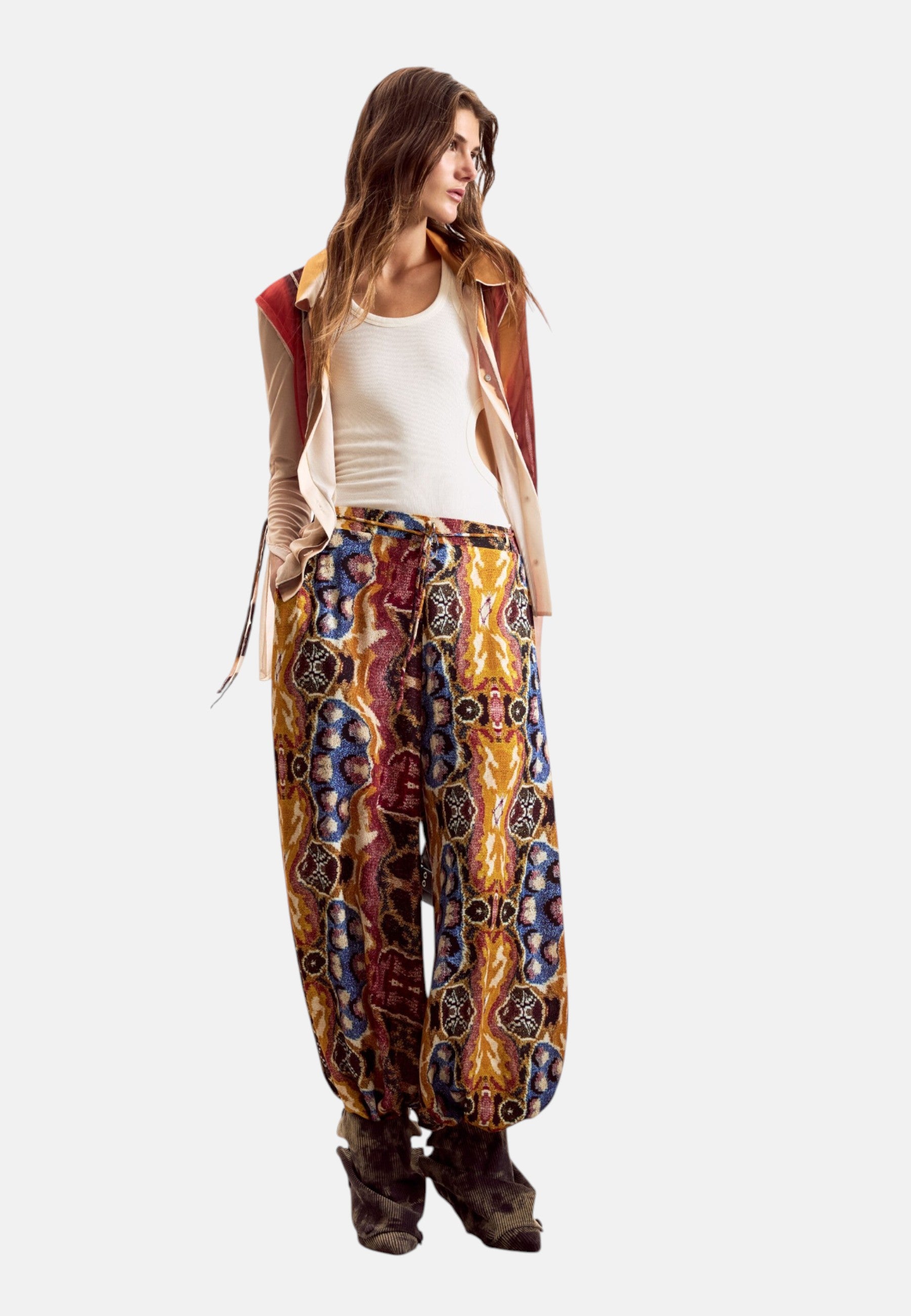 Pantaloni  Donna Desigual  Pant Beattle Palazzo Lacroix 26SWPW49