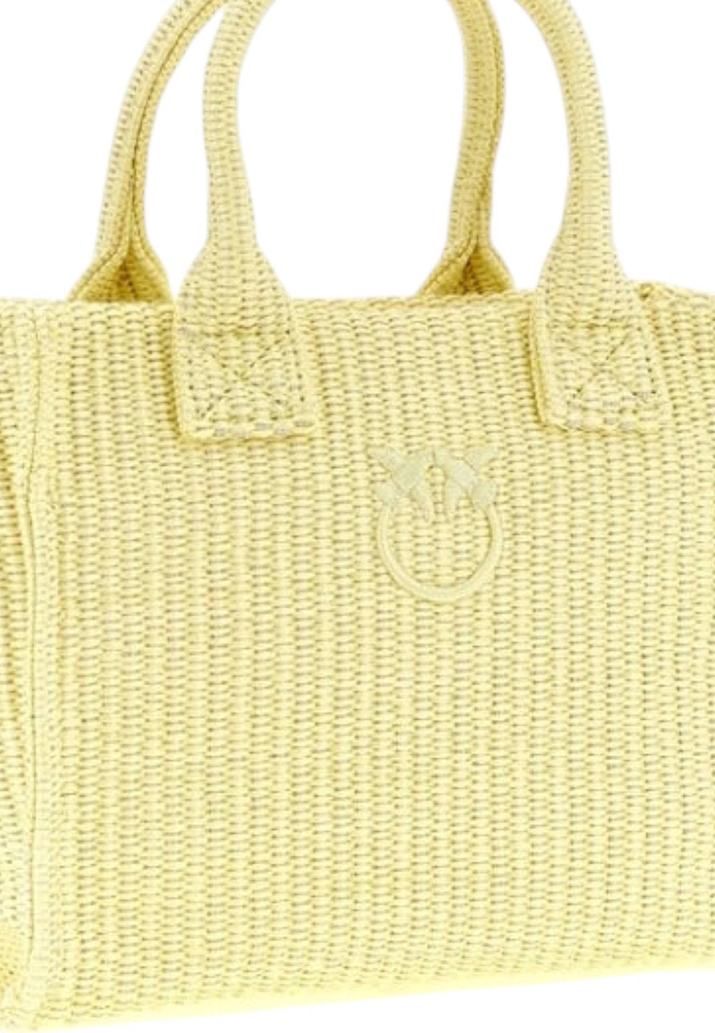 Borsa A Mano Donna Pinko In Rafia Beach Shopper Mini 106832A39Y