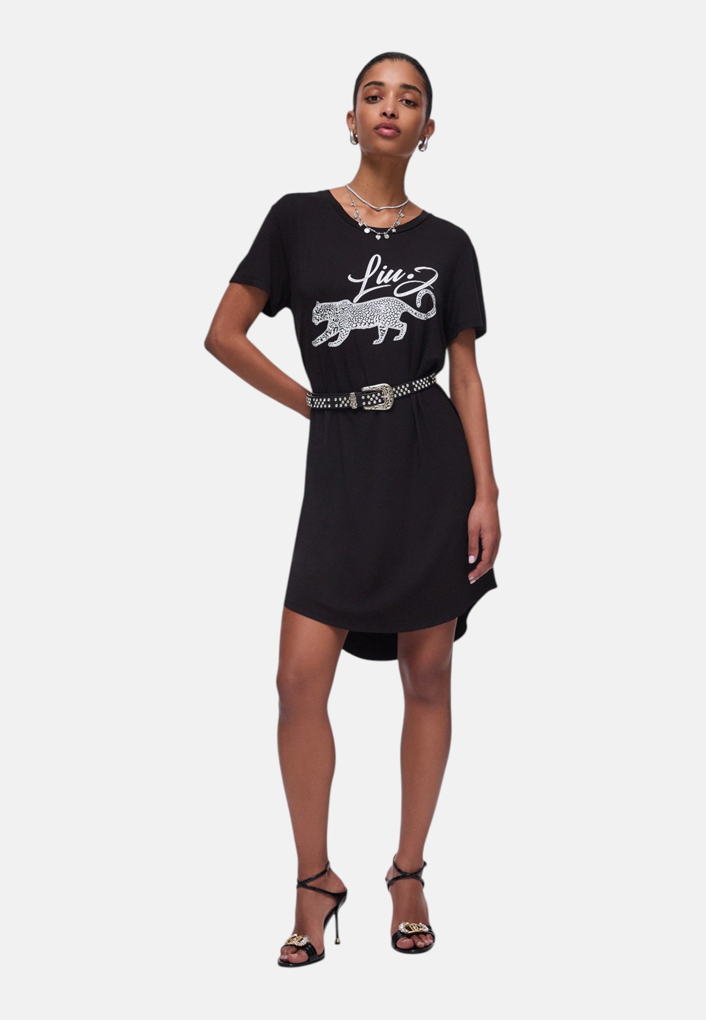 T-Shirt Manica Corta Donna Liu Jo Leopardo Eco Line VA6168JS360