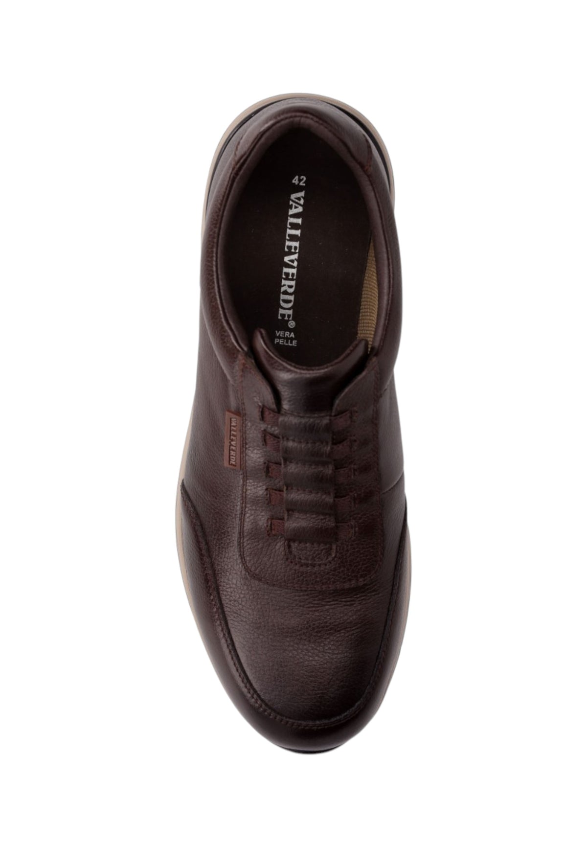 Sneakers Basse Uomo Valleverde chiusura con lacci, piccolo logo laterale, suola a contrasto  VY955W