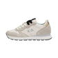 Sneakers Basse Donna Sun68 Stile Running, Nylon E Suede, Dettagli Laminati Ally Silver Gold Z46202