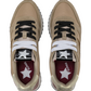 Sneakers Basse Donna Sun68 Stile Running, Suede E Nylon, Strass, Logo Laterale Stargirl Strass Logo Z46223