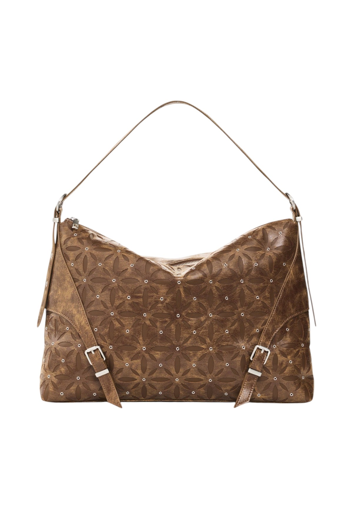 Borsa A Spalla Donna Desigual Grande, Effetto pelle Coriolis Leiria Camel 26WAXPAD