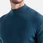 Maglia Collo Alto Uomo Harmont & Blaine Misto cotone e lana, Lavorazione 3D sul davanti, Regular Fit, Finiture a costine, Logo Harmont & Blaine  HRR957030788