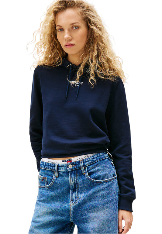 Felpa Con Cappuccio Donna Tommy Jeans  Tjw Regular Essential Logo 2 DW0DW20943