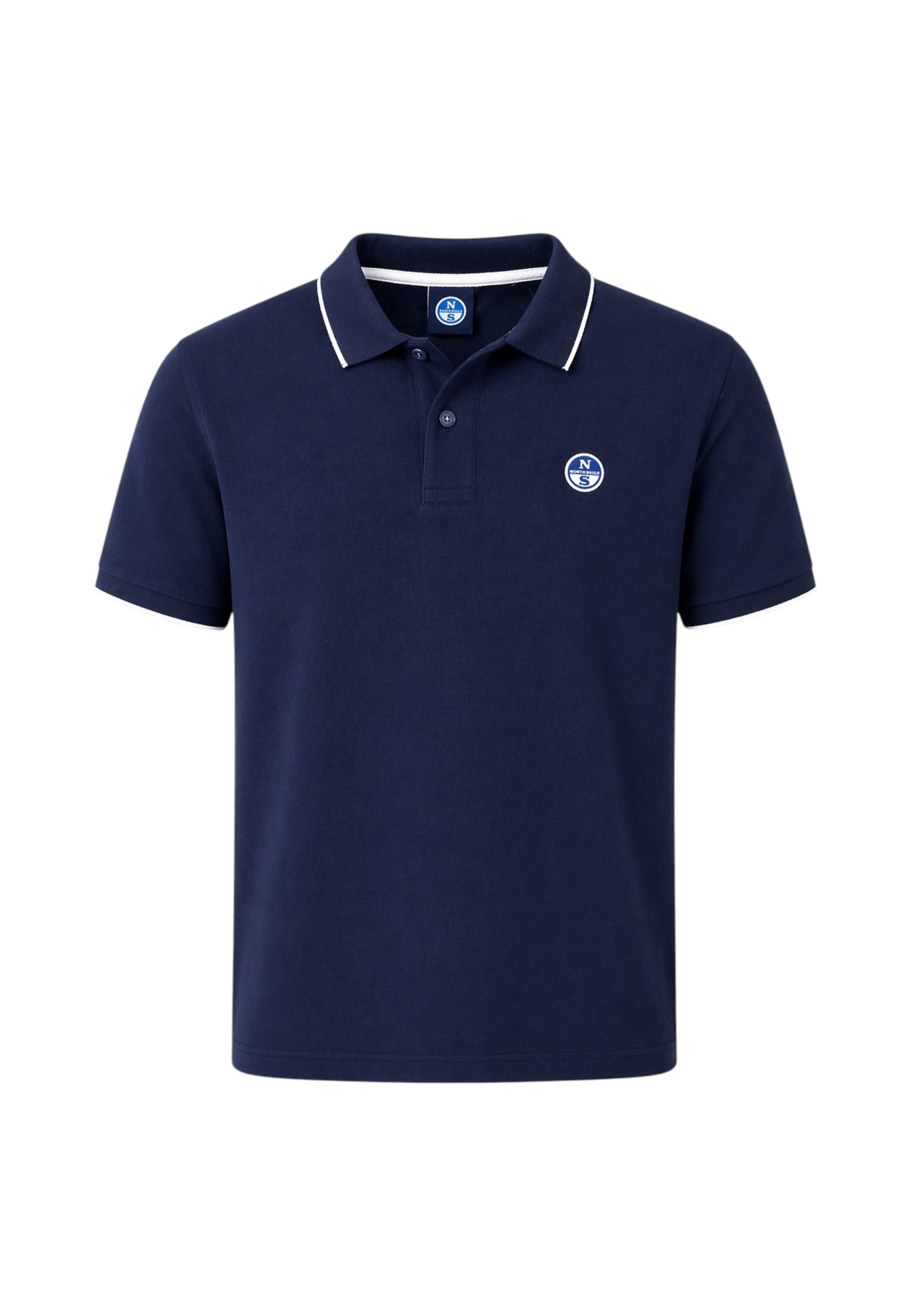 Polo Manica Corta Uomo North Sails Con Collo A Contrasto Rigato  692464