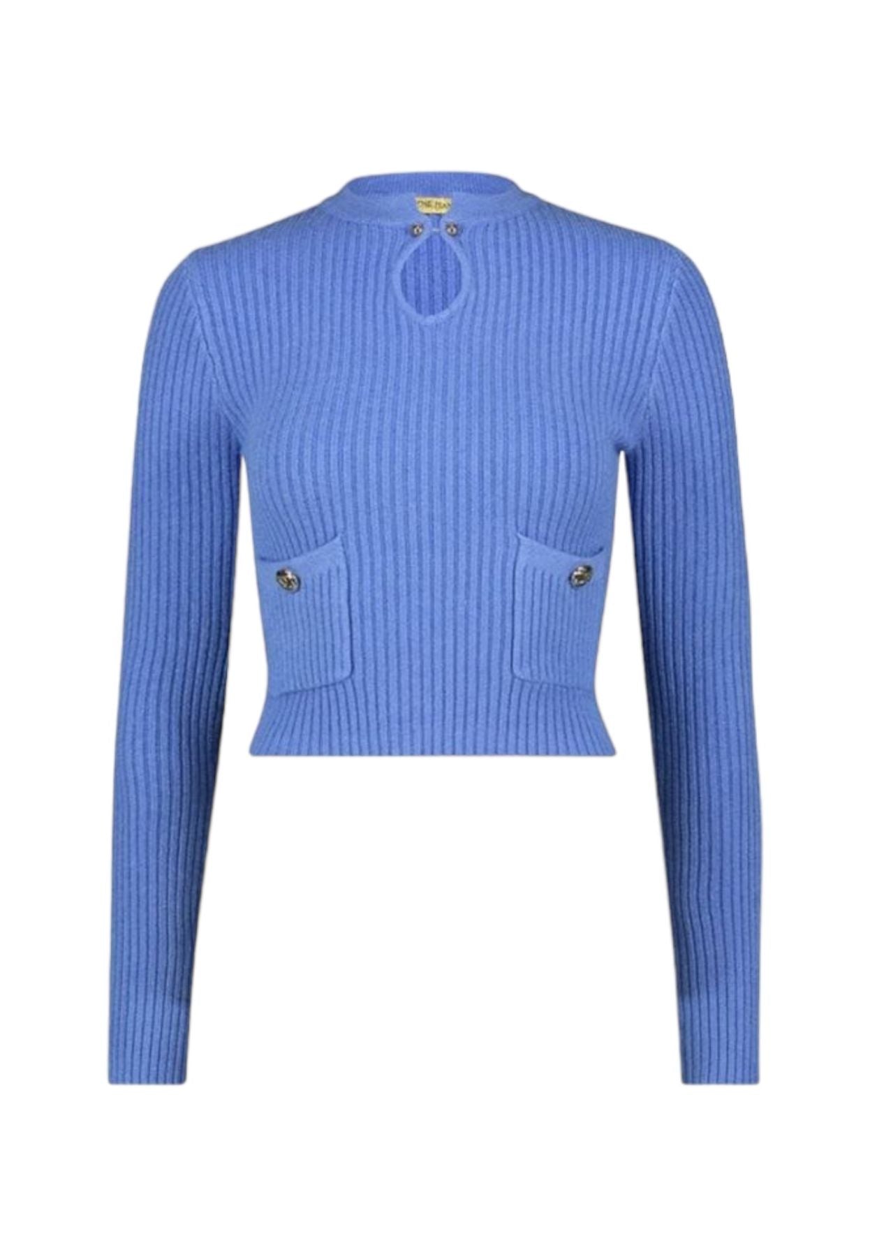 Maglione A Girocollo Donna Denny Rose A Costine  321ND53005