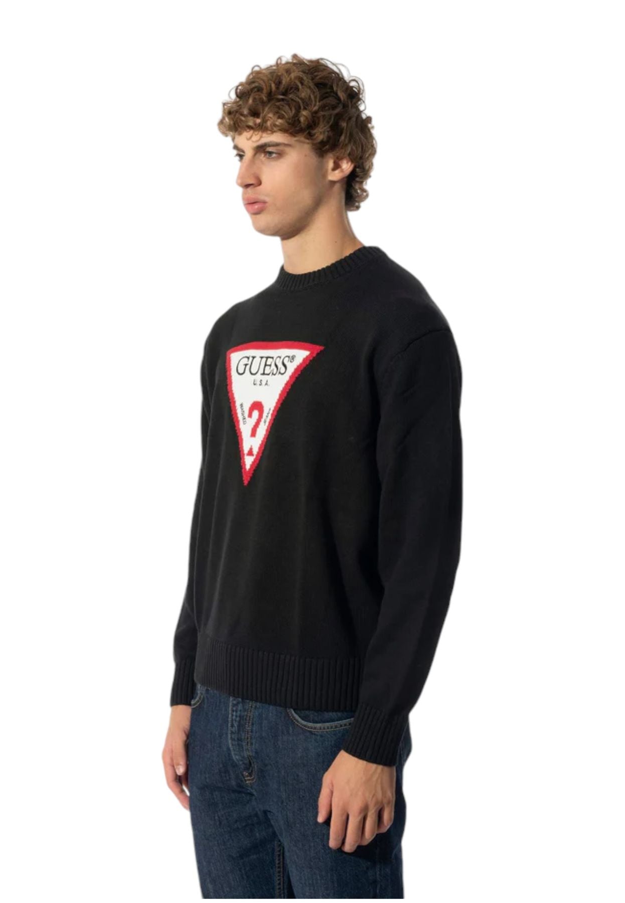 Maglione A Girocollo Uomo Guess  Gj Big Triangle M4BR32Z3HM1