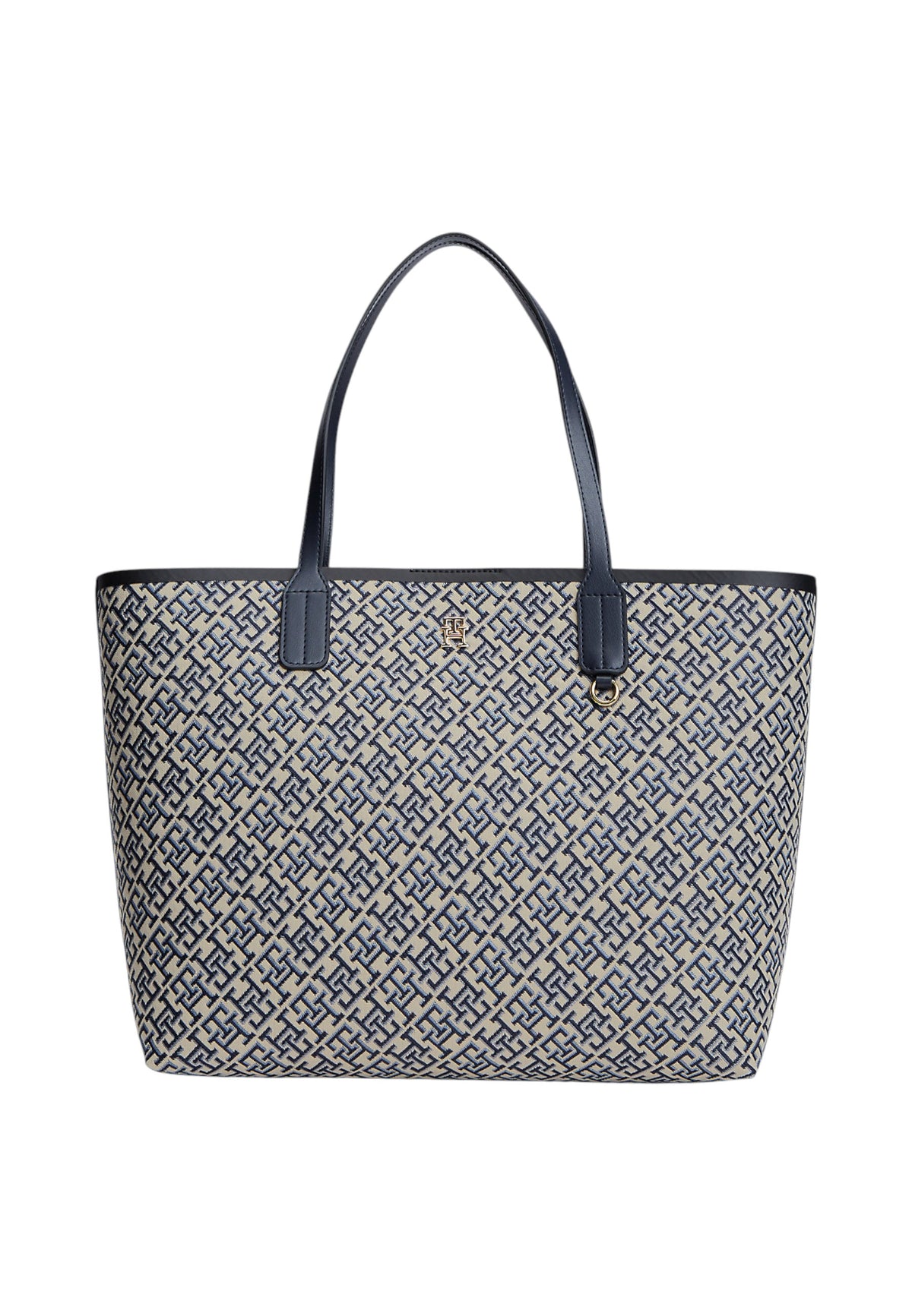 Borsa A Spalla Donna Tommy Hilfiger Tote Jacquard Th Icon AW0AW18889