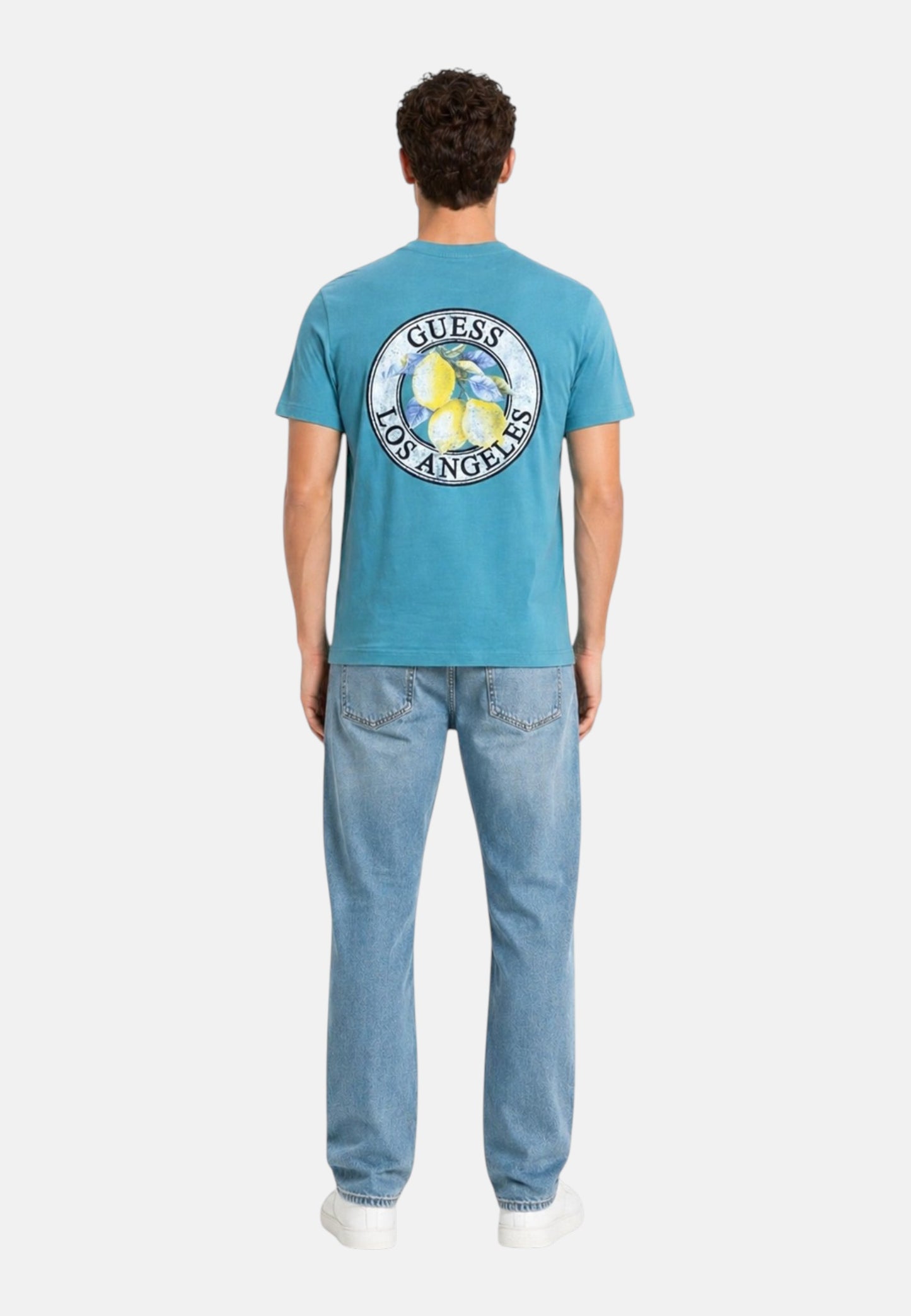 T-Shirt Manica Corta Uomo Guess  Lemon Circle M6GI19K3051