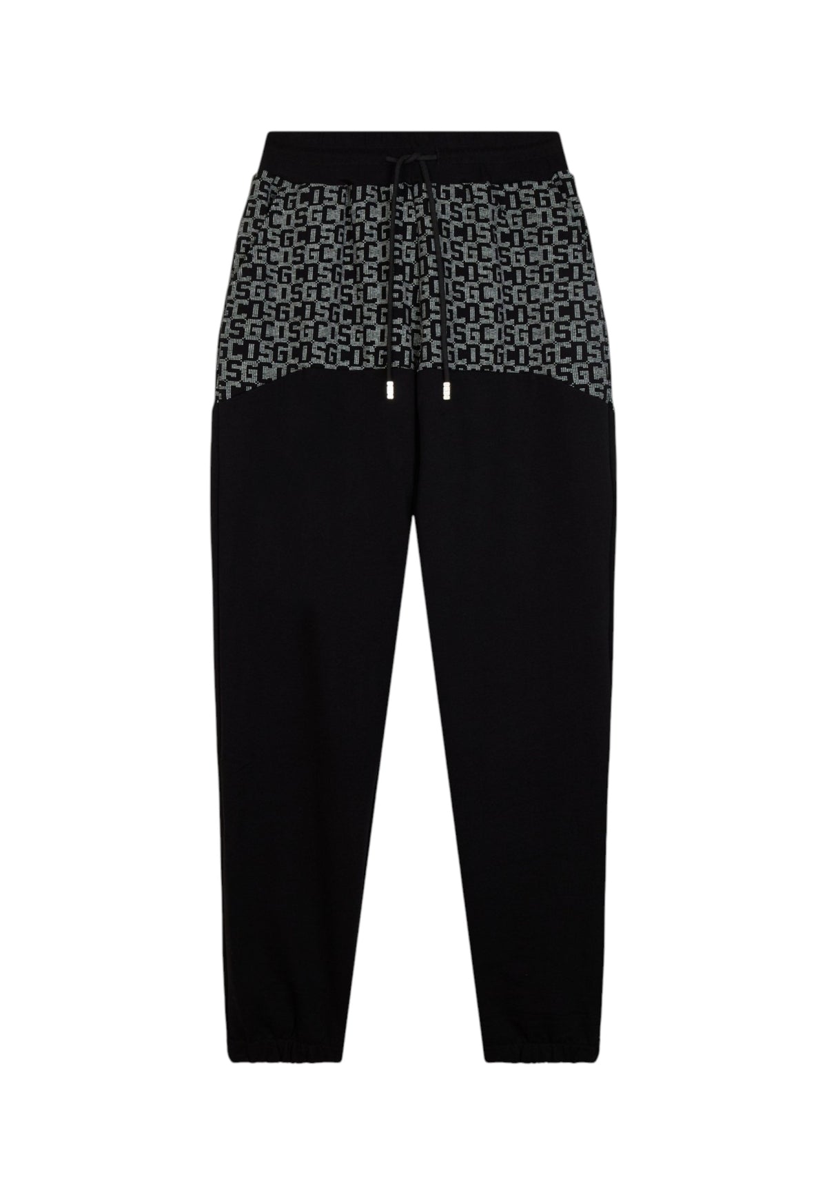 Pantaloni Tuta Uomo Gcds Puro cotone, motivo monogram, vita elasticizzata, coulisse regolabile, tasche laterali, fondo elasticizzato Monogram Sweatpants C2MWQI122F245