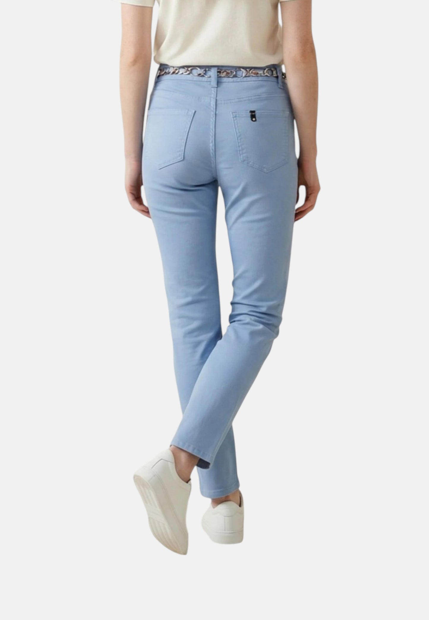 Pantaloni Skinny Fit Donna Liu Jo Con Ricamo Sangallo Vita Regolare Ideal WA6260T367A