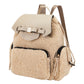 Zaino  Donna Save My Bag Zaino compatto, Manico superiore, Spallacci regolabili, Chiusura con coulisse, Tasca frontale con zip, Fiocco frontale con logo Save My Bag in metallo, Texture effetto teddy, Dimensioni: 23 x 15 x 30 Cm Taylor S62-TAYLOR-U-FUL