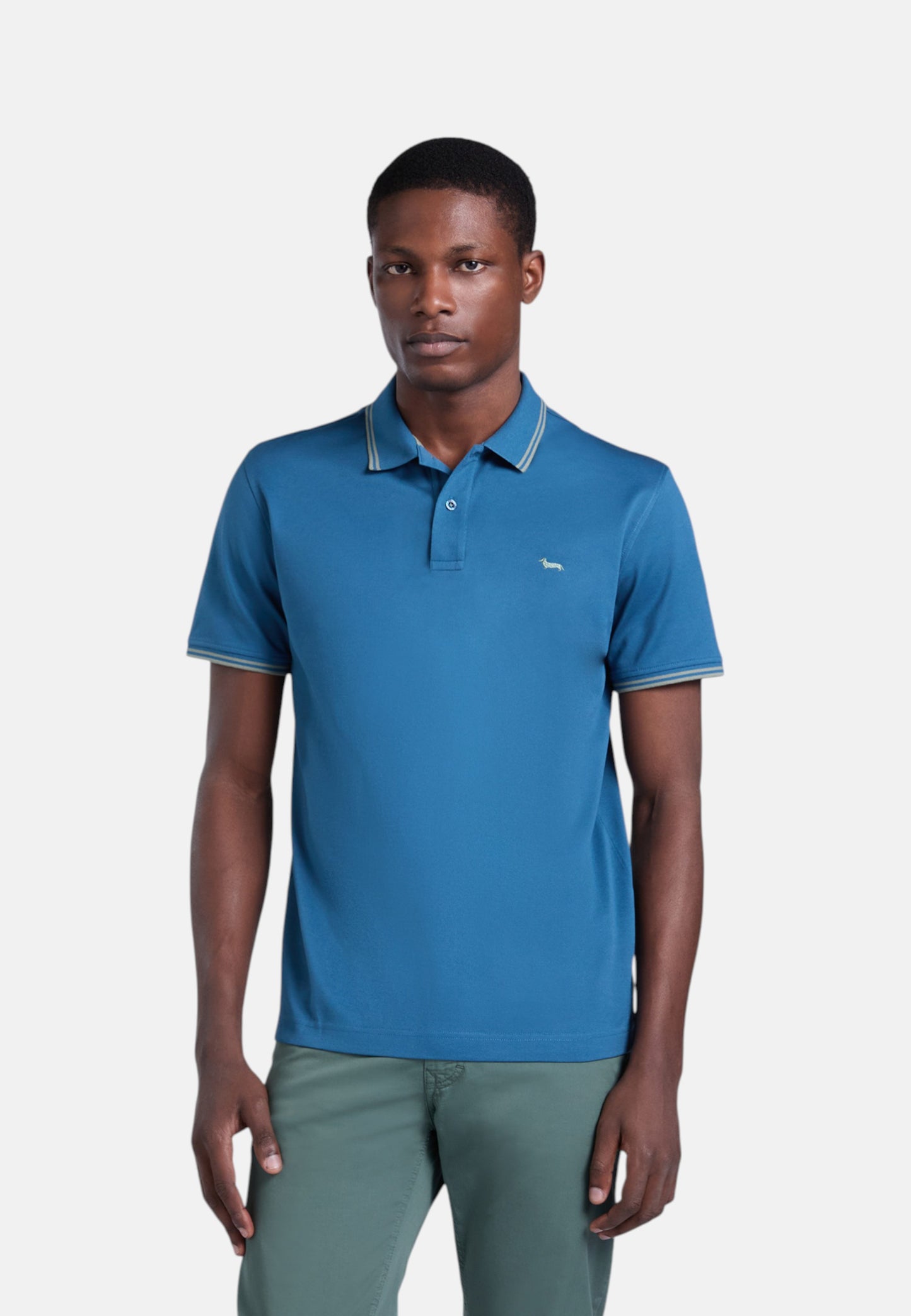 Polo Manica Corta Uomo Harmont & Blaine Con Righini A Contrasto  LNQ010021148