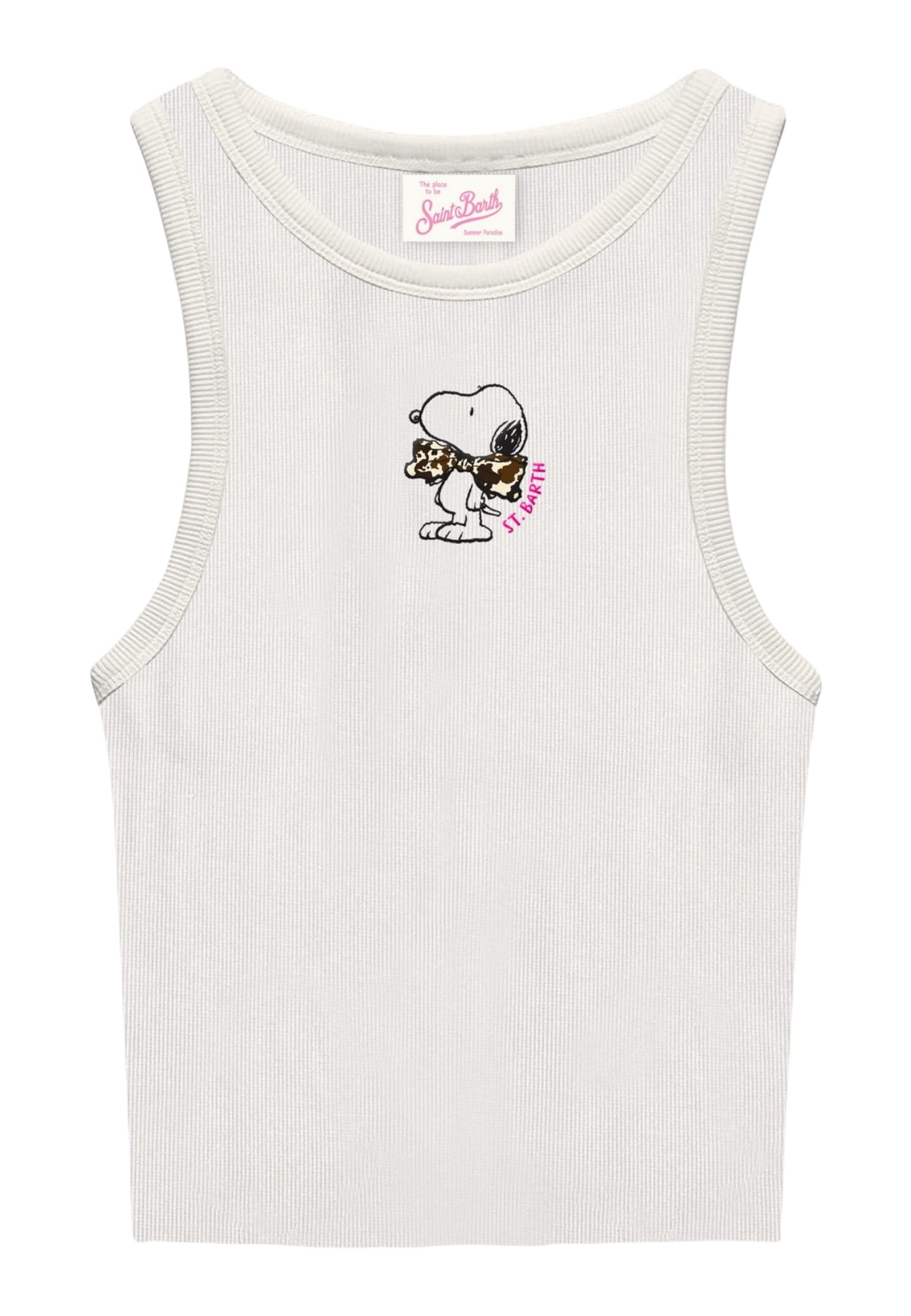 Canotta  Donna Mc2 Saint Barth Rib Snoopy Bow Emb Ada AAD001