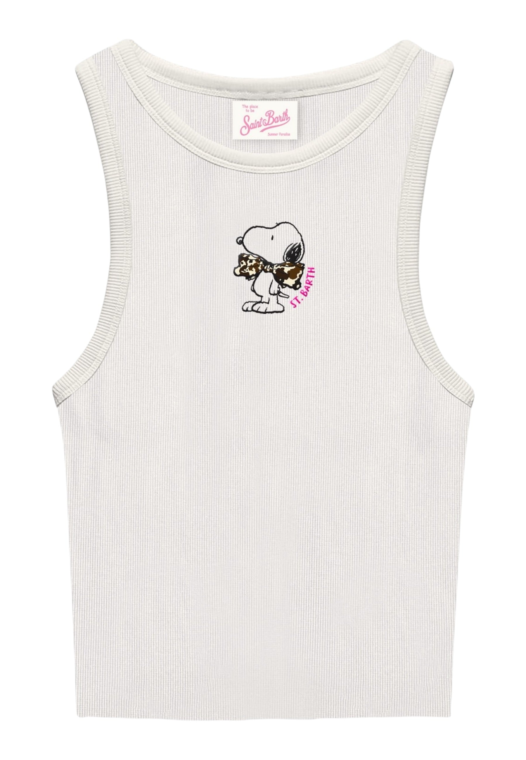 Canotta  Donna Mc2 Saint Barth Rib Snoopy Bow Emb Ada AAD001